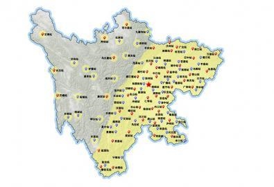 四川省北斗地基增强系统基准站分布图